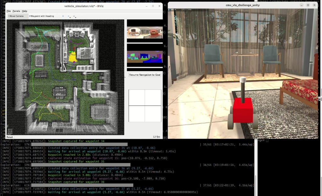 Xiao Hei VLN: RViz, Unity sim, and exploration logs